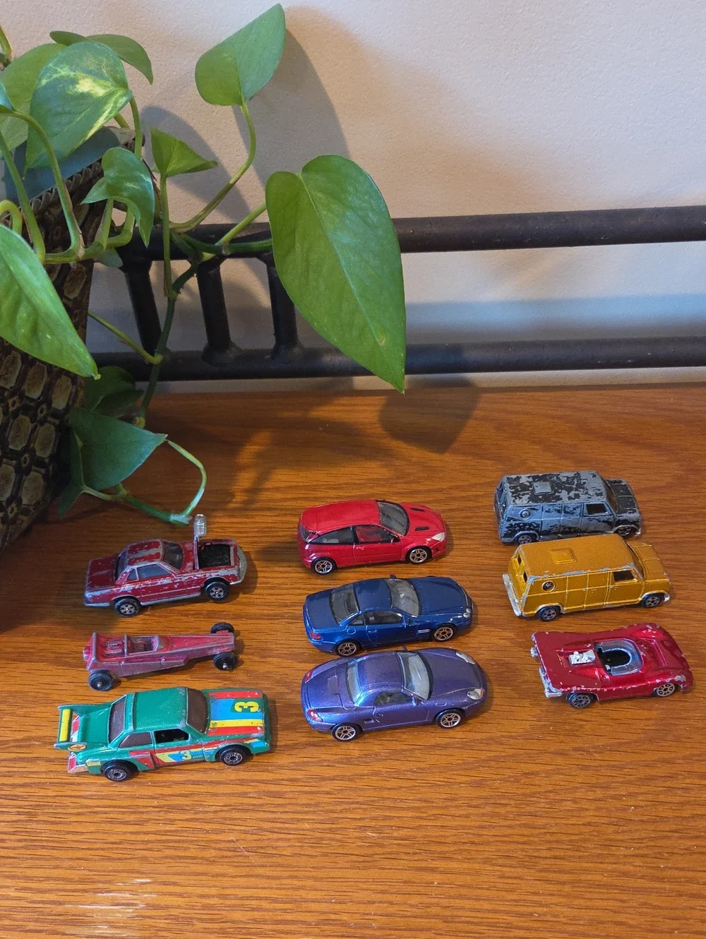 Vtg (9) Various Diecast Vehicles- ERTL, Tootsie Toy, Hong Kong Stamped, Real Toy